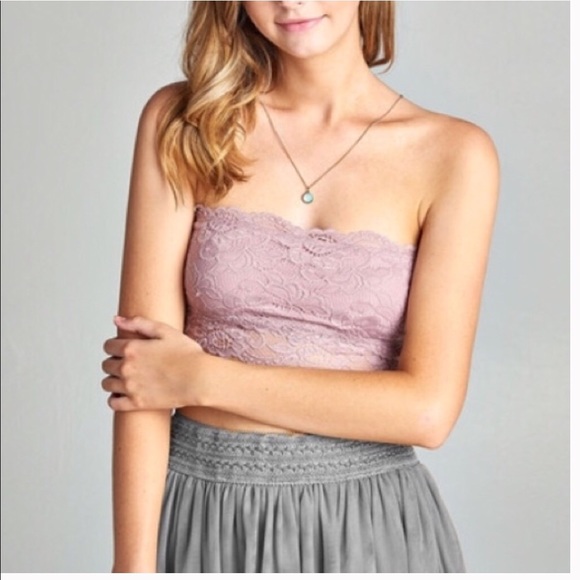 Other - Lace Blush Pullover Bandeau Soft Bra NWT